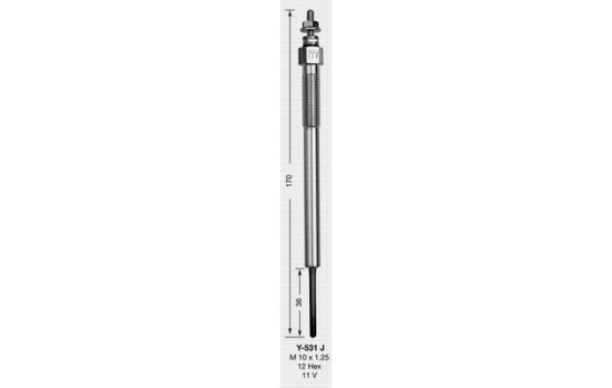 Bougie de préchauffage D-Power Y-531J NGK, Image 2