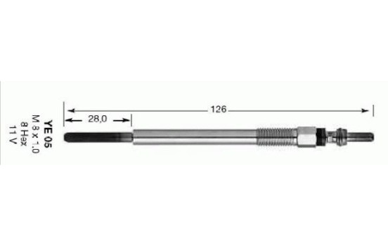 Bougie de préchauffage D-Power YE05 NGK
