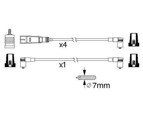 Kit de câbles d'allumage B343 Bosch, Image 5