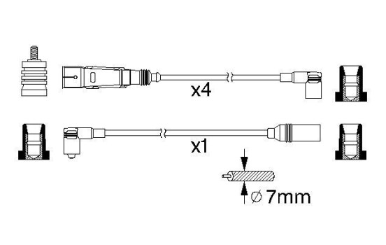 Kit de câbles d'allumage B355 Bosch