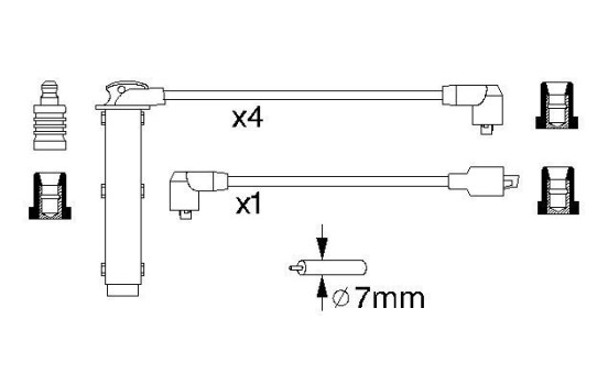 Kit de câbles d'allumage B748 Bosch