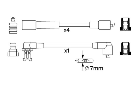 Kit de câbles d'allumage BW283 Bosch, Image 2
