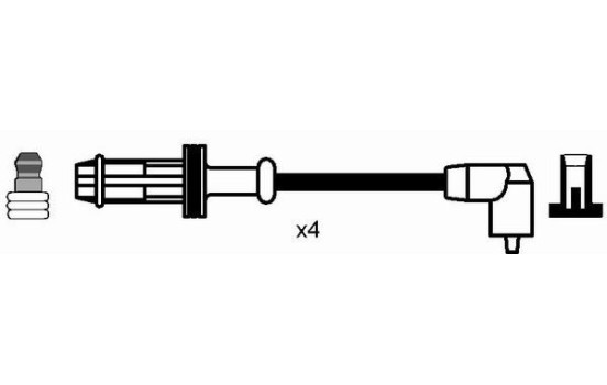 Kit de câbles d'allumage RC-CT615 NGK, Image 2