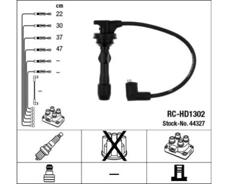Kit de câbles d'allumage RC-HD1302 NGK