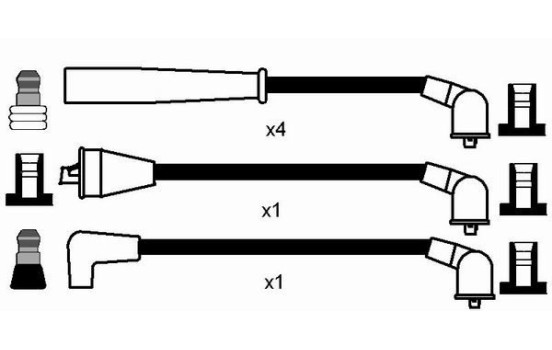 Kit de câbles d'allumage RC-KA401 NGK, Image 2