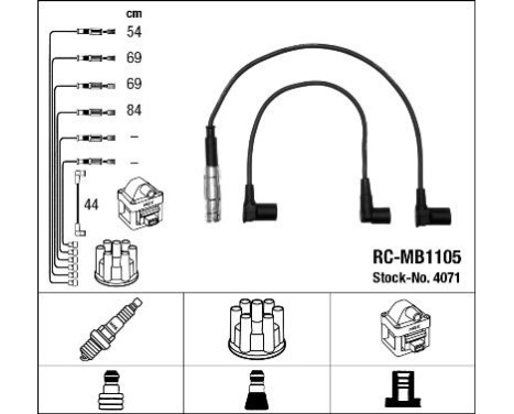 Kit de câbles d'allumage RC-MB1105 NGK