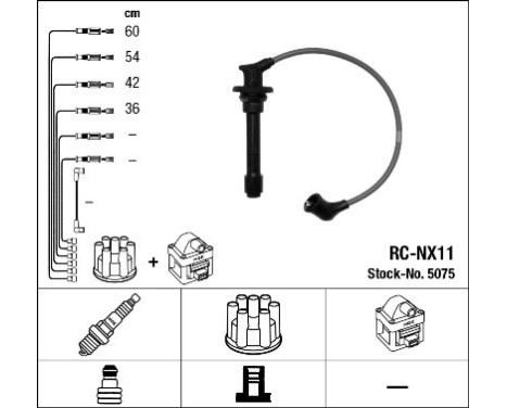 Kit de câbles d'allumage RC-NX11 NGK