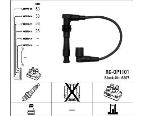 Kit de câbles d'allumage RC-OP1101 NGK