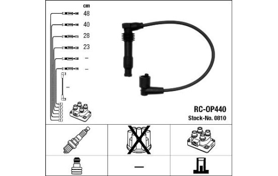 Kit de câbles d'allumage RC-OP440 NGK