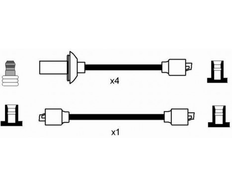Kit de câbles d'allumage RC-VW217 NGK, Image 2