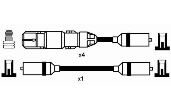 Kit de câbles d'allumage RC-VW230 NGK, Image 2