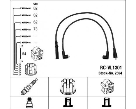 Jeu de câbles d'allumage RC-VL1301 NGK