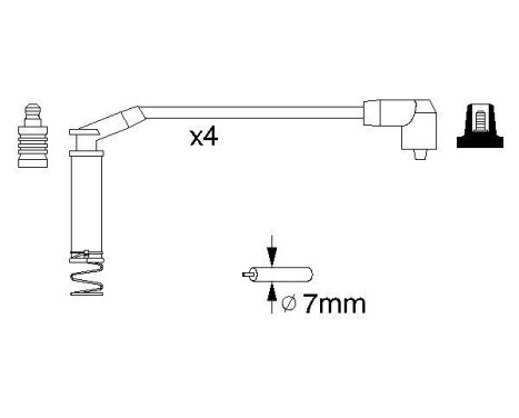 Kit de câbles d'allumage B124 Bosch, Image 5