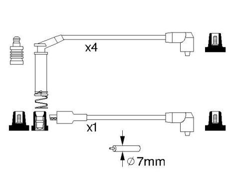 Kit de câbles d'allumage B127 Bosch, Image 5