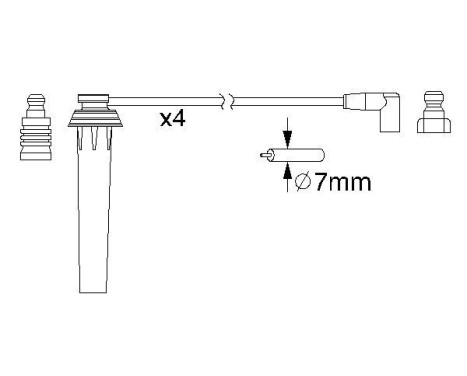 Kit de câbles d'allumage B192 Bosch, Image 5