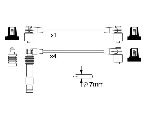 Kit de câbles d'allumage B233 Bosch, Image 5