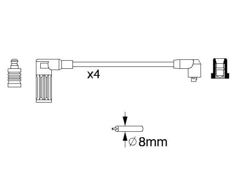 Kit de câbles d'allumage B717 Bosch, Image 5