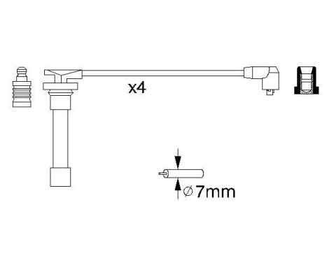 Kit de câbles d'allumage B721 Bosch, Image 5