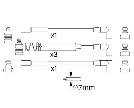 Kit de câbles d'allumage B723 Bosch, Image 5
