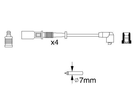 Kit de câbles d'allumage B754 Bosch, Image 5