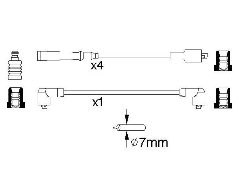 Kit de câbles d'allumage B773 Bosch, Image 5