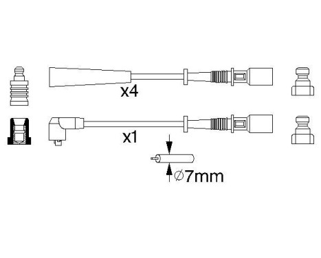 Kit de câbles d'allumage B853 Bosch, Image 5