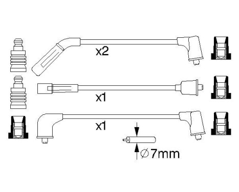 Kit de câbles d'allumage B988 Bosch, Image 5