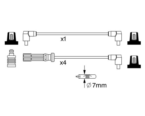 Kit de câbles d'allumage BW244 Bosch, Image 5