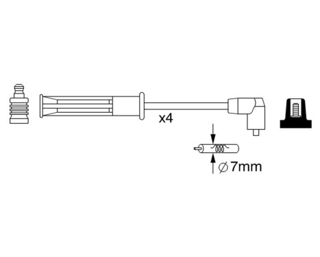 Kit de câbles d'allumage BW253 Bosch, Image 5