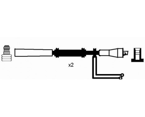 Kit de câbles d'allumage RC-FT442 NGK, Image 2