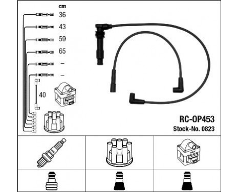 Kit de câbles d'allumage RC-OP453 NGK