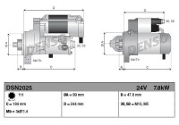 Démarreur / Démarreur DSN2025 Denso