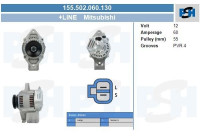 Alternateur 155.502.060.130 PlusLine