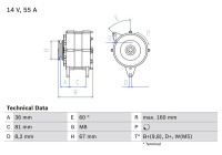 Alternateur 3076 Bosch
