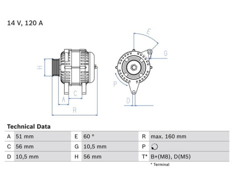 Alternateur 3925 Bosch