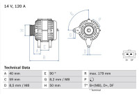 Alternateur 4130 Bosch