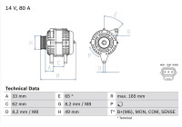 Alternateur 4467 Bosch
