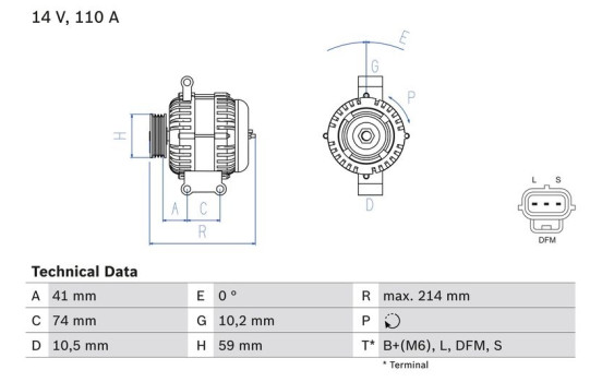 Alternateur 4537 Bosch
