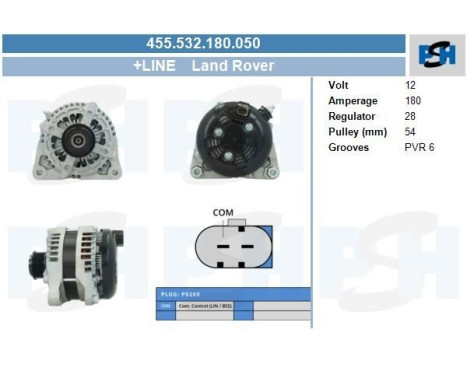 Alternateur 455.532.180.050 PlusLine