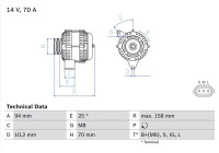 Alternateur 4589 Bosch