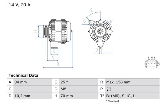 Alternateur 4589 Bosch