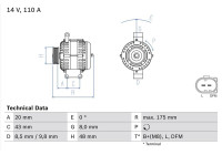 Alternateur 4875 Bosch