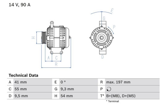 Alternateur 4877 Bosch