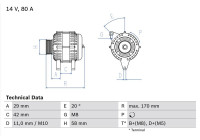 Alternateur 8100 Bosch