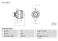 Alternateur 8338 Bosch
