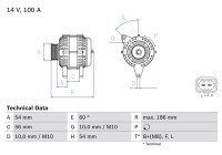 Alternateur 8340 Bosch