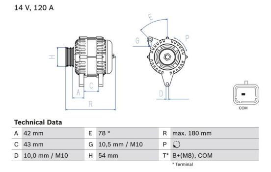 Alternateur 8380 Bosch