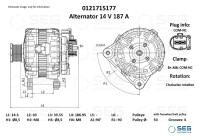 Alternateur Audi 180A