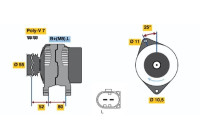 Alternateur E8(>)14V75/140A Bosch