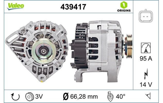 Alternateur NEW ORIGINAL PART 439417 Valeo, Image 4